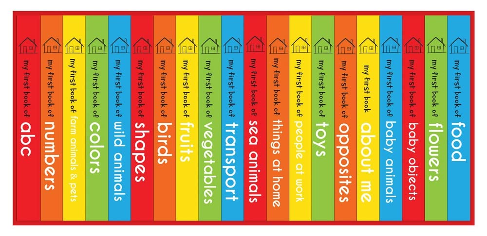 My First Complete Learning Library: Boxset of 20 Board Books Gift Set for Kids (Horizontal Design)