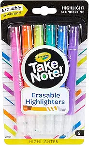 Crayola Take Note Erasable Highlighters