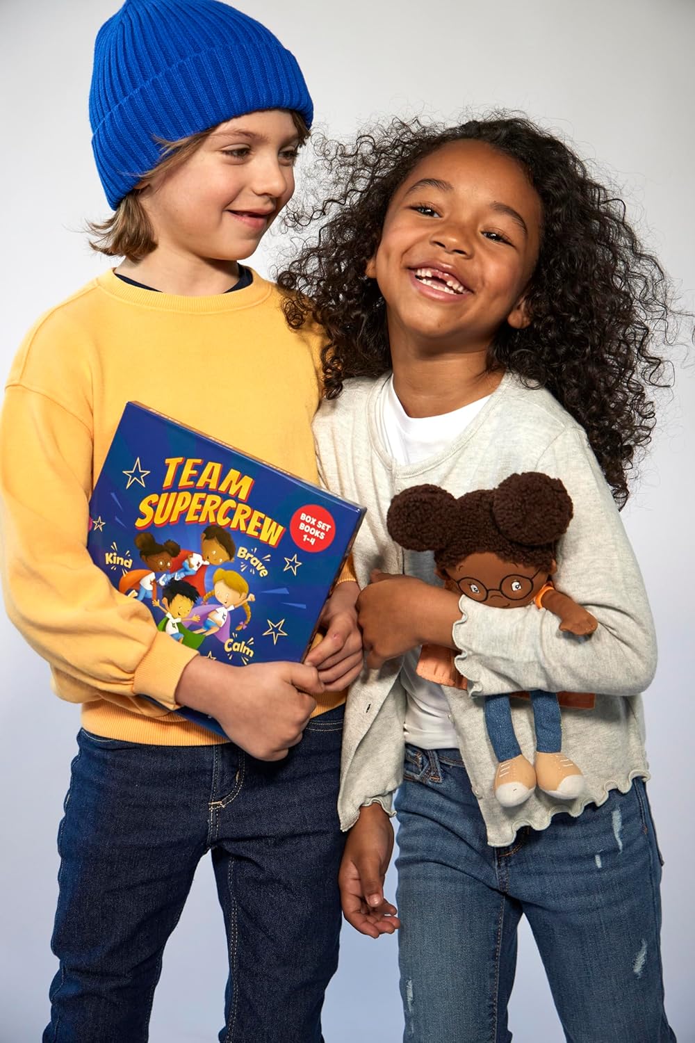 Team Supercrew - Emotions and Powers - 4 Book Box Set (books 1-4): Help kids through big emotions (anger, fear, frustration, sadness). Discover the power to be brave, be kind, be calm, and have grit!